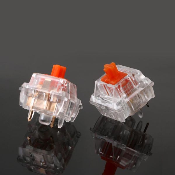 

arrival healios 63.5g linear mute slient orange switch for customized mechanical keyboard transparent shell gateron keyboards