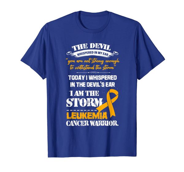 

I Am The Storm Leukemia Cancer Warrior Orange Ribbon T Shirt, Mainly pictures