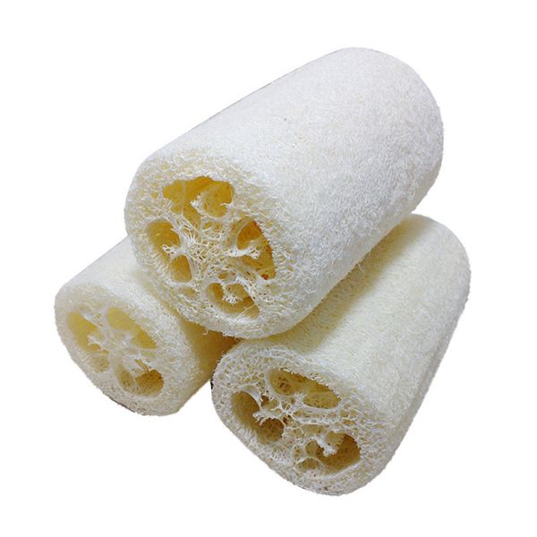 All'ingrosso- Natural Loofah Bath Body Shower Sponge Scrubber Pad Spazzola esfoliante per la pulizia del corpo