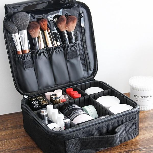 

bathroom storage & organization deskmake up organizer nylon makeup bag partition nail polish for cosmetics beauty brush box travel