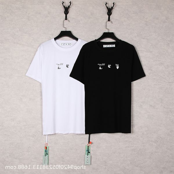 

2021 summer new color gradient arrstyle short sleeve unisex, White;black