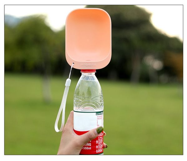

dog travel water bottle portable pet drinking feeder for cat outdoor bowl supplies