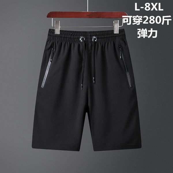 

men's shorts 2021 summer casual swimming trunks korean-style straight beach pants large size middle, White;black