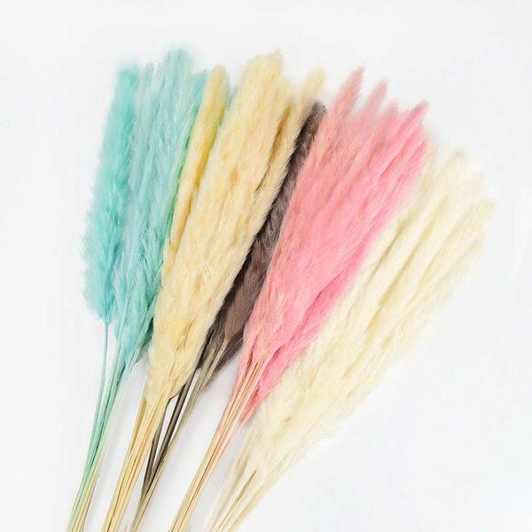 

decorative flowers & wreaths 10pcs 60cm artificial reed wheat pampas grass dried bouquet fake plants for home room decor wedding arch party