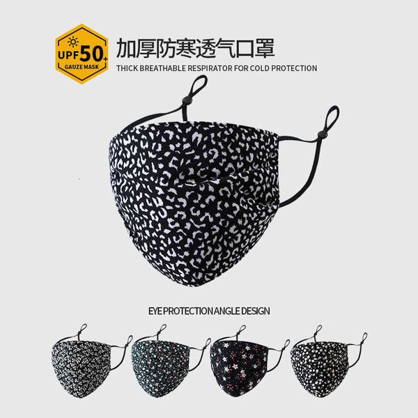 

men's and women's printed point eye protection adjustable ear buckle washable reusable mask