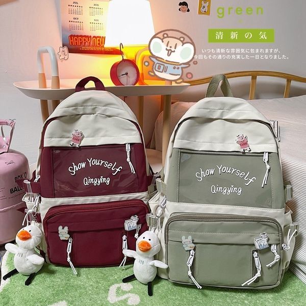 

backpack big-fashion japanese backpack, big-girl nylon school bag w3bi