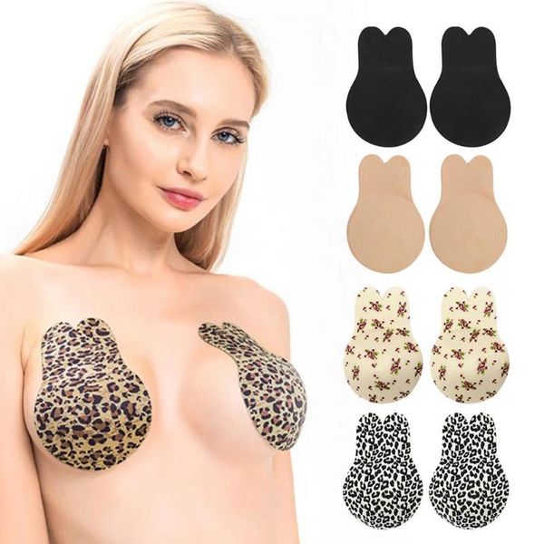 

women's g-strings nipple silicone stickers adhesive patches invisible petal strapless backless stick on bra breast, Black;white