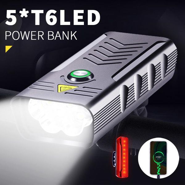 

headlight bike light front usb rechargeable waterproof 10000mah for bicycle cycling mtb rear lights