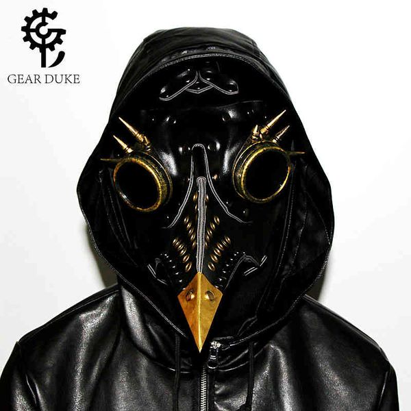 

mask steampunk plague beak halloween party prop gift headdress