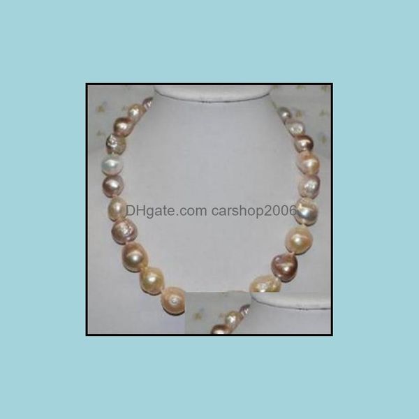 

beaded necklaces & pendants jewelry classic 11-1m natural pearl necklace south sea baroque gold 18inch 14k clasp drop delivery 2021 9zh81, Silver