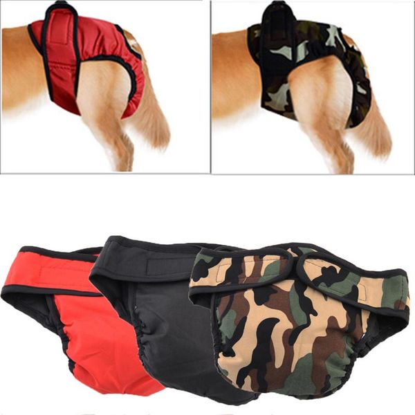 

dog apparel physiological pants diaper s-xl sanitary washable female shorts panties underwear wraps for small medium dogs supplies