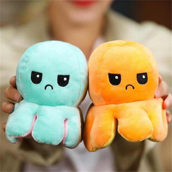 

dhl 26 styles reversible flip ocs stuffed dolls soft double-sided expression plush toy baby kids gift doll christmas birthday gifts wholesal