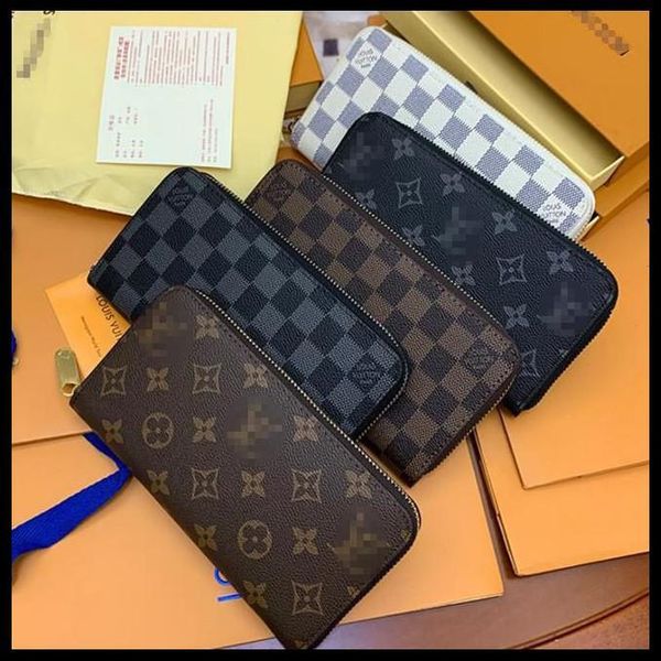 

1 17 lvlouisvitton bagvutton single zipper wallet the most stylish cards and coins men leather purse card holder women