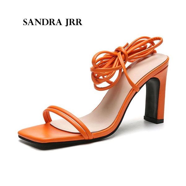 

sandals sandra jrr plus size fashion high heels ankle strap party club shoes summer lace-up women, Black