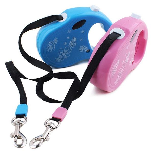 

dog collars & leashes 3m automatic retractable pet dog/cat puppy traction rope walking leash lead for small medium dogs supplies