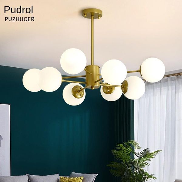 

nordic living room chandelier molecular lamp designer led restaurant light luxury golden creative magic bean chandeli pendant lamps