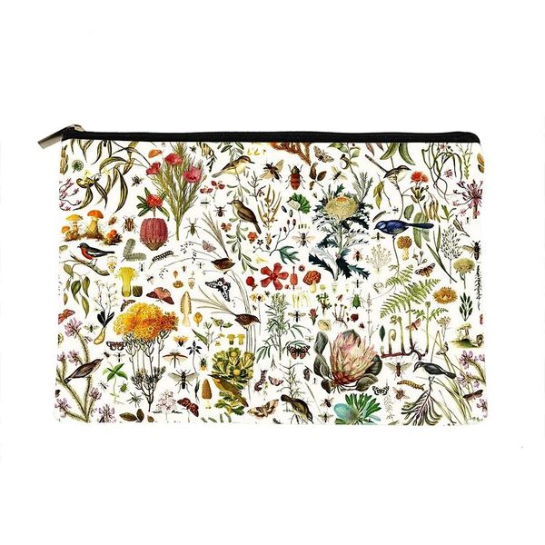 

cosmetic bags & cases women biology australia printed make up bag fashion cosmetics organizer for travel colorful storage lady