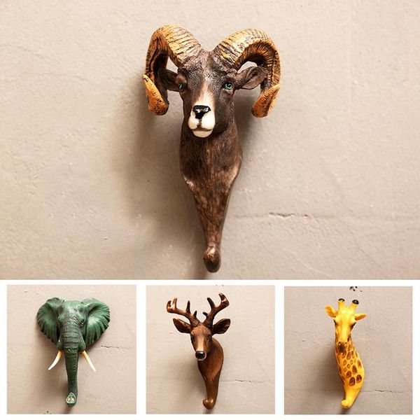 

creative animal hook hanger keys hooks wall crafts home storage decoration refrigerator sticker hanging clocks