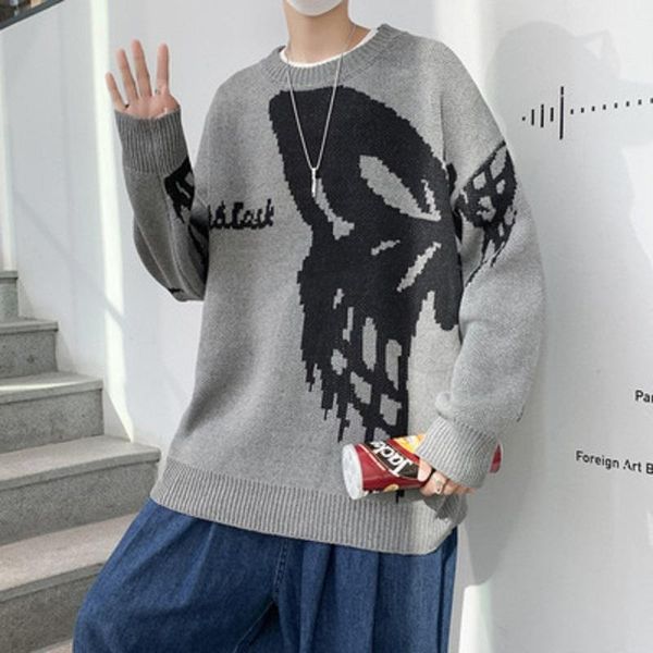 

women's sweaters hip hop high street butterfly jacquard knit crew neck sweater jumper vintage knitwear coat jacket clothes streetwear p, White;black