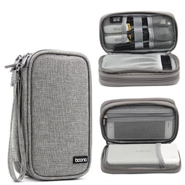 

storage bags travel digital cable organizer bag electronic accessories case sd card flash drives wires earphones double layer1