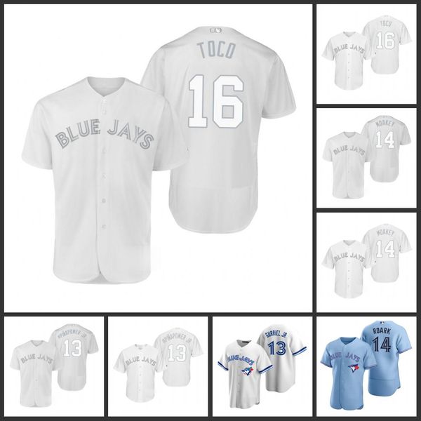 

toronto blue jays men 16 freddy galvis toco 13 lourdes gurriel jr 14 tanner roark women youthjersey, Black;red