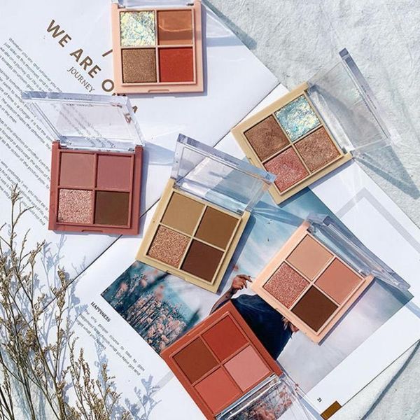 

eye shadow palette four colors glitter pearlescent waterproof gorgeous for casual occasion makeup cosmetic1