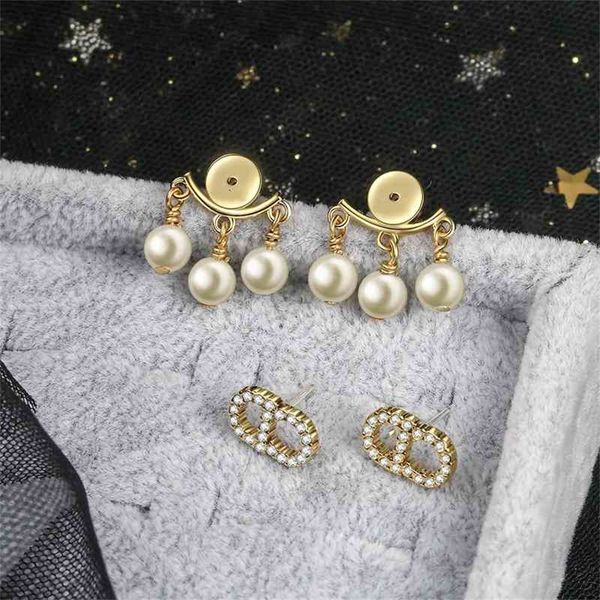 

87% off wholesale shop new white pearl earrings diamond studded earrings, Golden