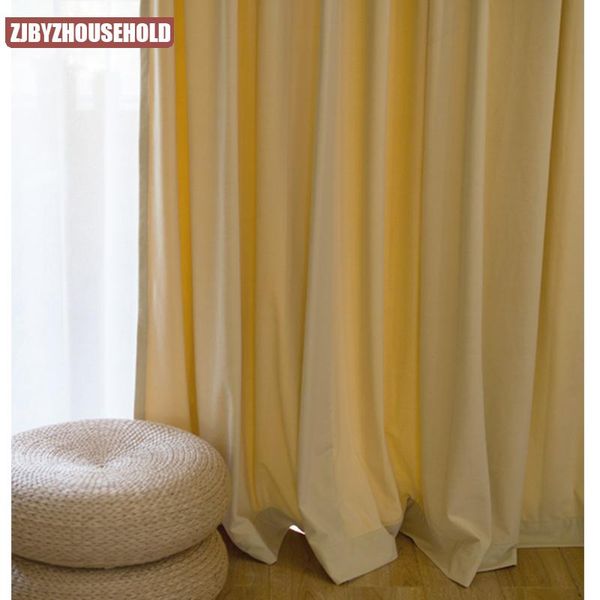 

curtain & drapes nordic minimalist morandi velvet solid color living room bedroom balcony french window finished high-end