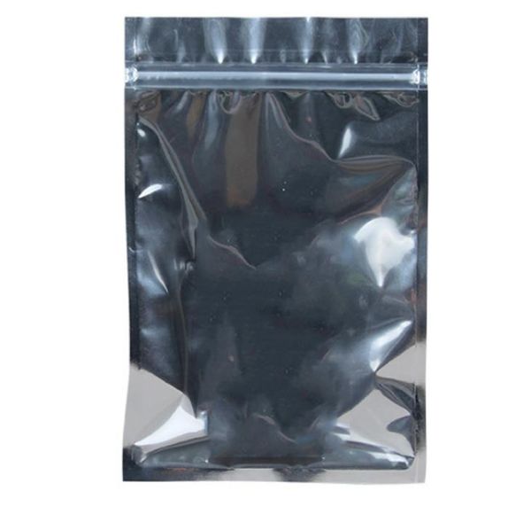 Versand 8,5 * 14 cm Reißverschlusstasche Aluminiumfolie Kunststoff-Reißverschluss oben maskuline und feminine Elemente Ventilbeutel