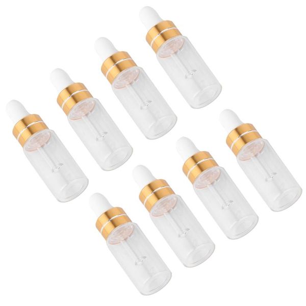 

storage bottles & jars 50pcs 5ml transparent mini essential oil bottle liquid empty packaging cosmetics travel accessories for