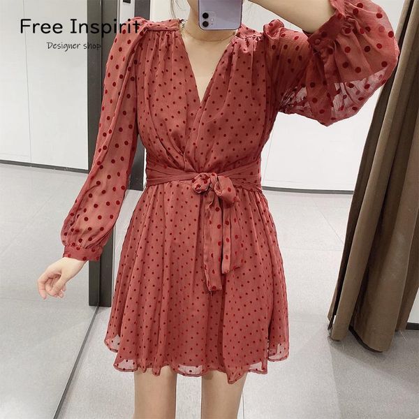 

inspirit arrival women's office lady style v-neck wide waist ball gown dot puff full sleeves big bow cool summer dress casual dresses, Black;gray