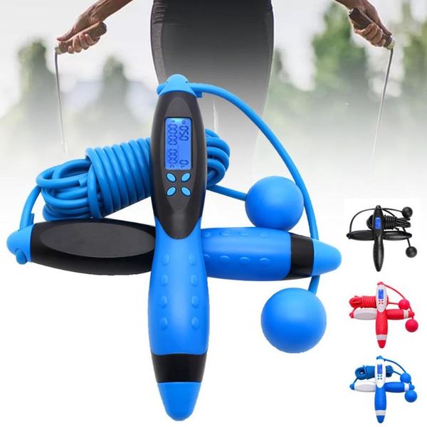 

jump ropes digital counter electronic counting skip rope anti slip handle skipping weight loss fitness