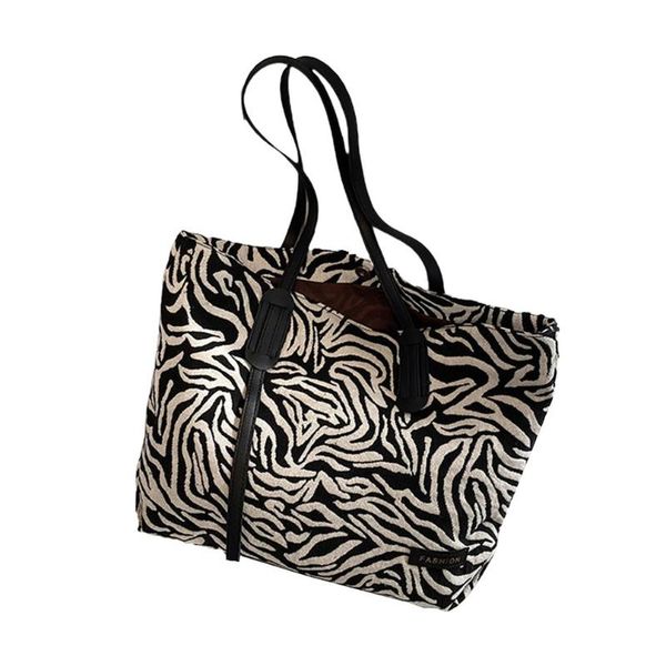 

storage bags large capacity bag fashionable and versatile valentine's day gift one shoulder zebra pattern