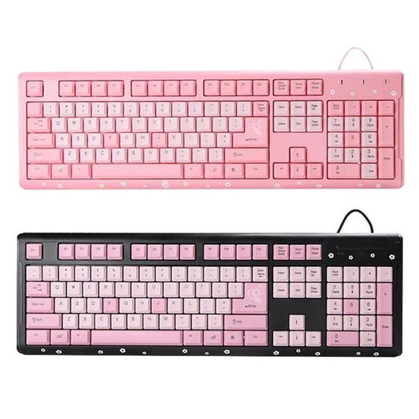 

gaming keyboard mechanical game keyboards russian keycaps for gamer pc computer