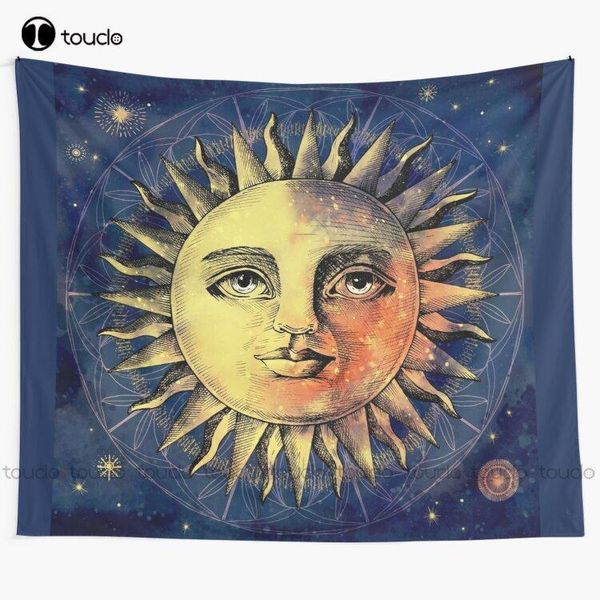 

tapestries celestial antique sun and sky watercolor batik tapestry buy wall blanket bedroom bedspread decoration