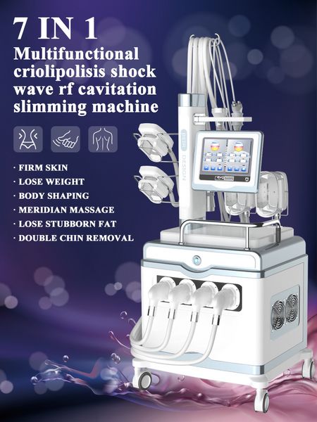 Criolipolisis Kriyoterapi Vücut Zayıflama Yağ Donması Hava Basıncı Terapi Shockwave Kavitasyon RF Cilt Sıkılaştırma Ağrı Kazık Şok Dalga Güzellik Ekipmanları