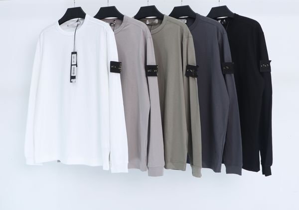 

toney embroidery mens women designers hoodies stones fashion hoodie winter man long sleeve sweat island sweaters clothes hooded pullover, Black