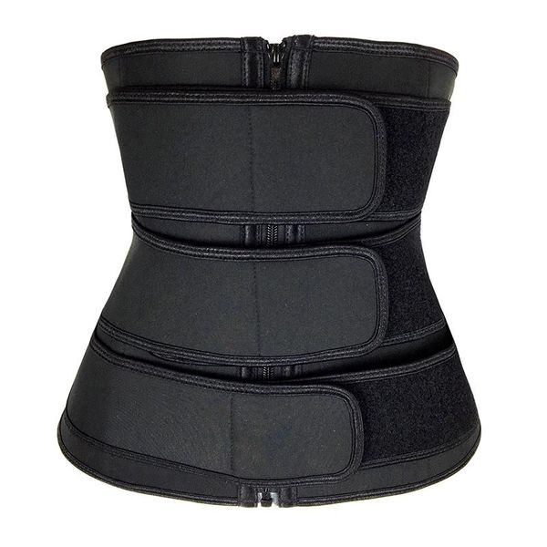 

women's binders and shapers slimming sheath gaine ventre waist trainer belly body shaper shapewear fajas workout trimmer corset, Black;white