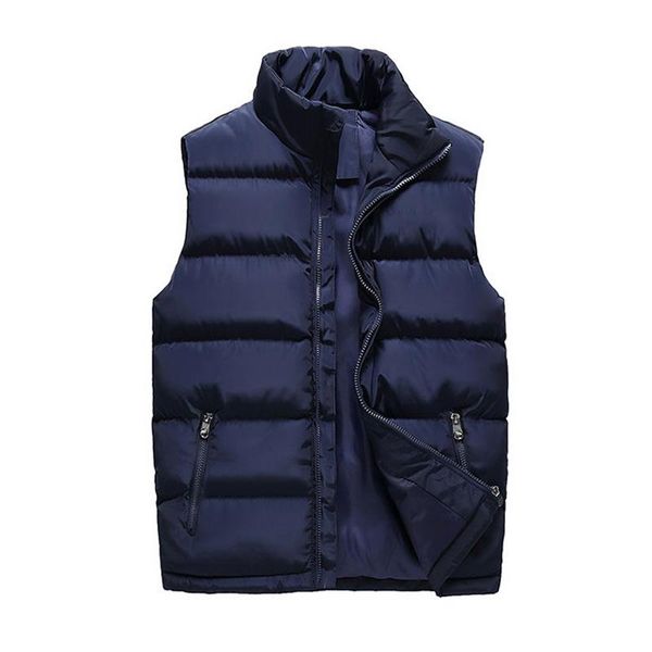 

mens coats windbreaker jacket without sleeves men's vest slim fit 2021 waistcoat cotton-padded male travel winter casual vests, Black;white