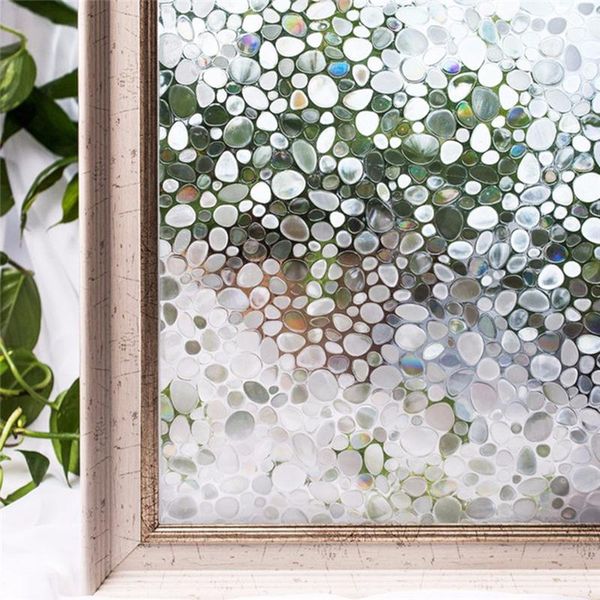 

window stickers 45*100cm privacy glass films 3d static cling decorative film for office kitchen living room anti uv