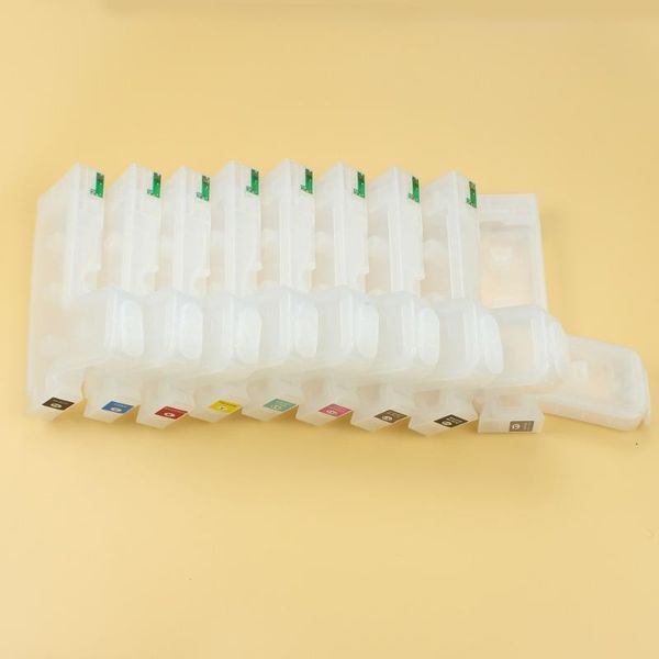 

ink cartridges 9 colors 280ml empty refillable t5801-t5809 for 3800 3800c 3805 3850 3880 3890 with auto reset chip
