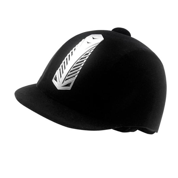 

cycling helmets mesh design equestrian helmet om horse riding adjustable buckle breathable (black)