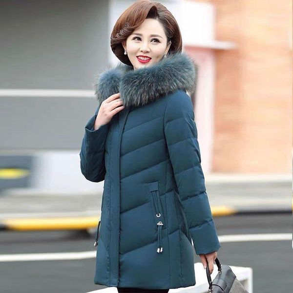 

women's down & parkas autumn winter jacket women clothes loose padded hooded cotton coat jaqueta feminina thick casual solid q4627, Black