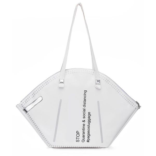 

storage bags fashion women large mask shopping tote bag casual daily shoulder handbag home grocery f62a