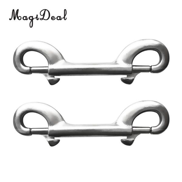 

pool & accessories magideal 2 pieces 10cm scuba snorkeling diving 316 stainless steel double ended snap bolt clip for swimming dive boating