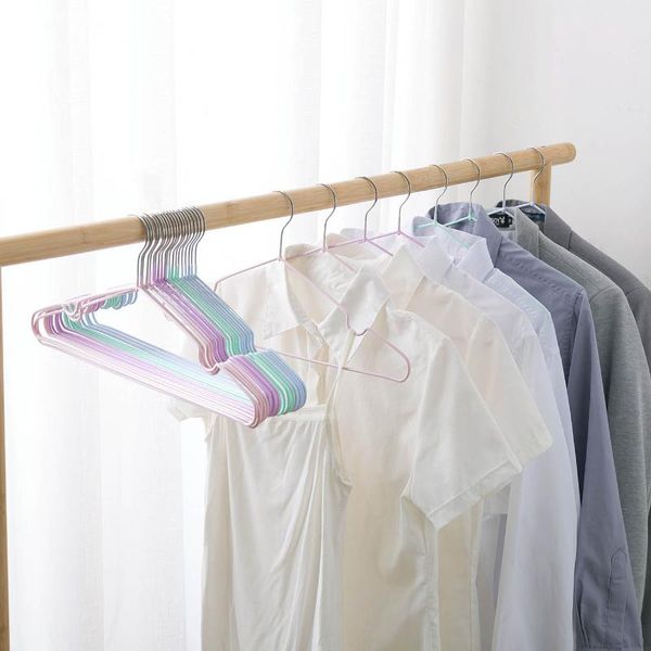 

hangers & racks 10pcs metal drying rack closet skirt dress coat clothing cloth hanger space saving kids baby clothes for