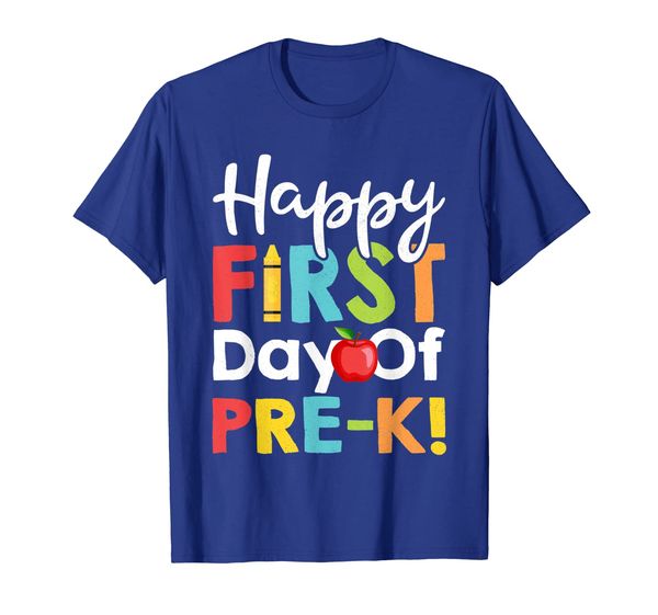 

happy first day of school shirt happy first day of pre-k tee, White;black
