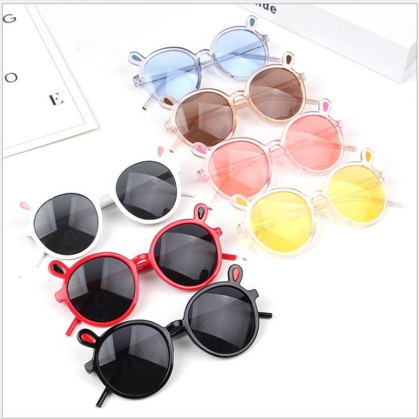 Kindersonnenbrille Koreanische süße Baby-Hasenohren-Sonnenbrille Jungen und Mädchen 3-8 Jahre alte Kindersonnenbrille Großhandel