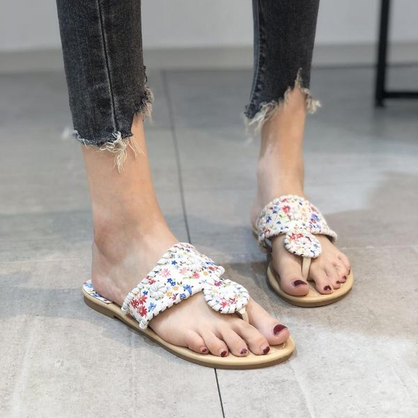 

brand shoes women sandals fashion flip flops summer hair ball chains flats solid slippers sandal flat fast, Black