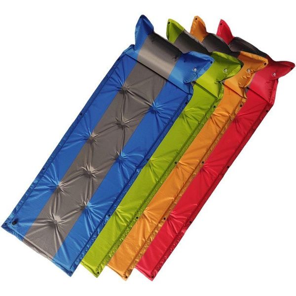 

outdoor pads automatic inflation camping mat beach moisture-proof inflatable mattress splicing travel furniture tent nature hike hiking